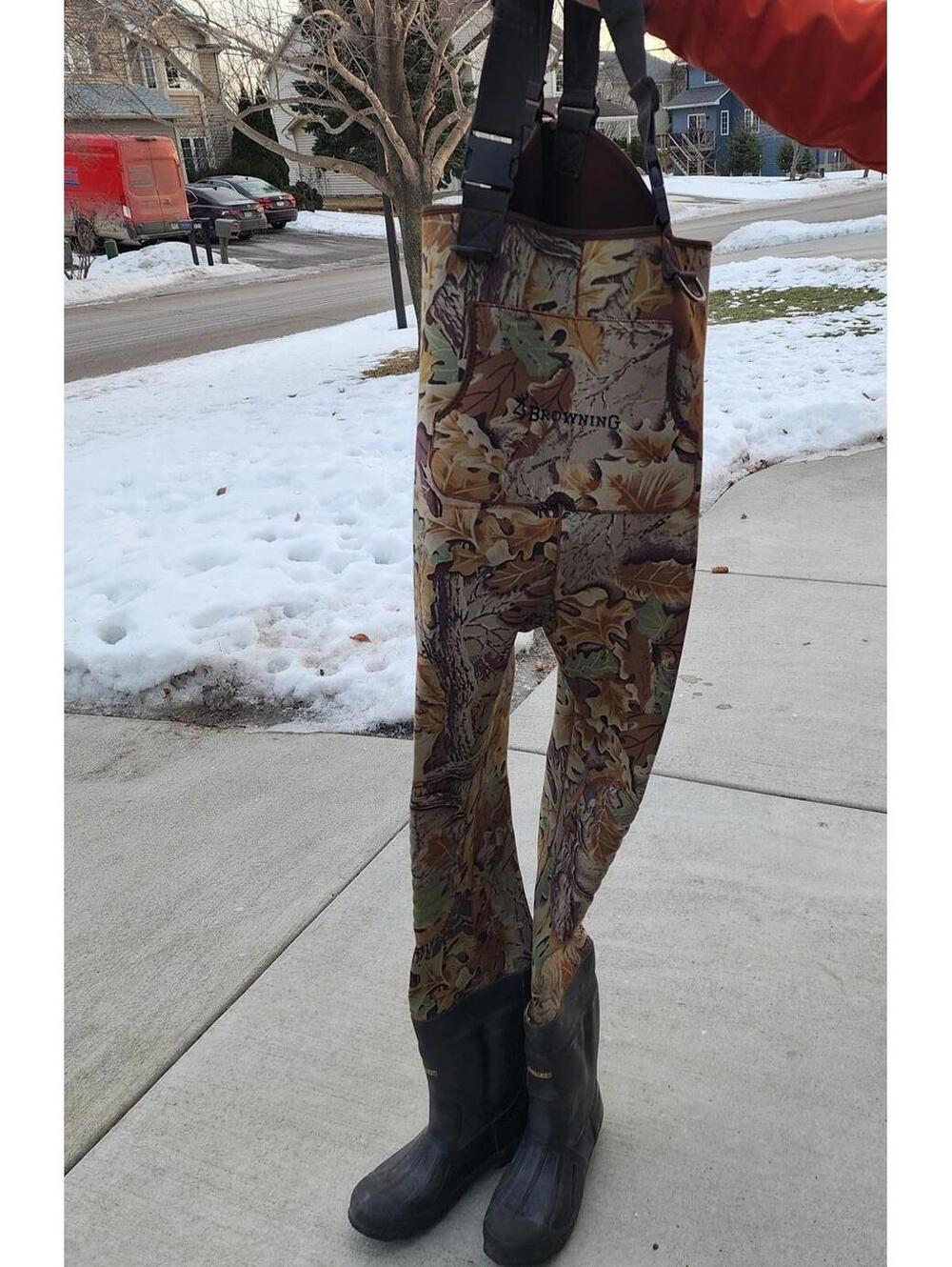 Browning Neoprene Chest Waders XL 44-46 Boot Size 11 Hunting Fishing Camo